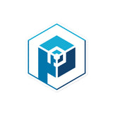 Sticker: Blue/White Logo