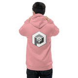Unisex Eco Hoodie - Pullover <br>[Grey Hexapod & Grey/White Logo]